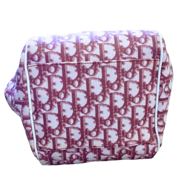 💯 Authentic Christian Dior(Made in Italy) Trotter Bag. Pink and White - Picture 12 of 15